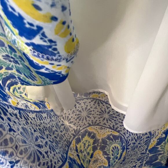 Nurture, Sleeveless Maxi Summer Dress, Gather waist, Blue, L - Picture 6 of 9